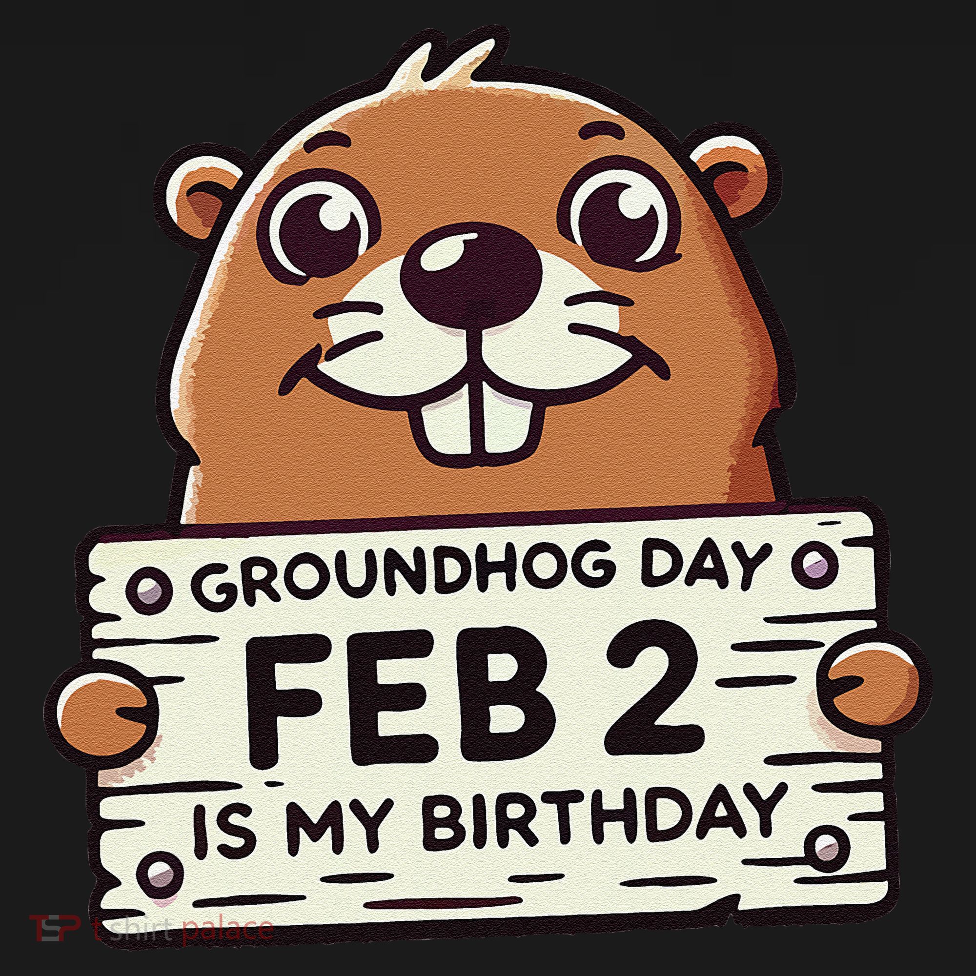 Punxsy PhilS Cute Groundhog Day February 2nd Birthday Apron