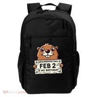 Punxsy PhilS Cute Groundhog Day February 2nd Birthday Backpack thumb 0