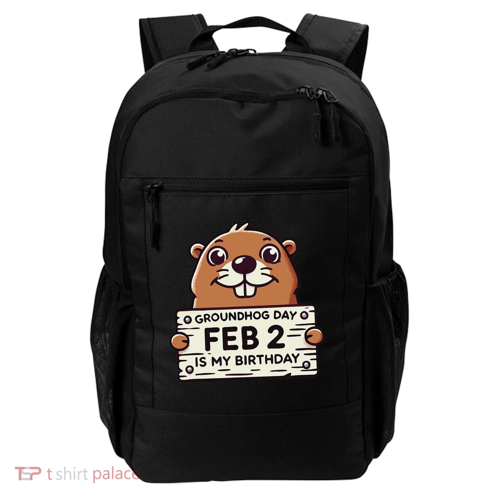 Punxsy PhilS Cute Groundhog Day February 2nd Birthday Backpack