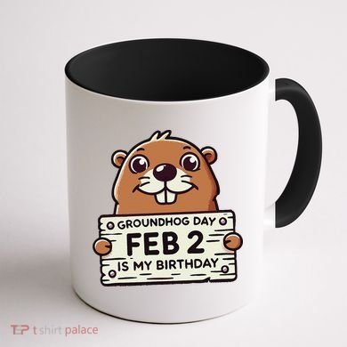 Punxsy PhilS Cute Groundhog Day February 2nd Birthday Coffee Mug back