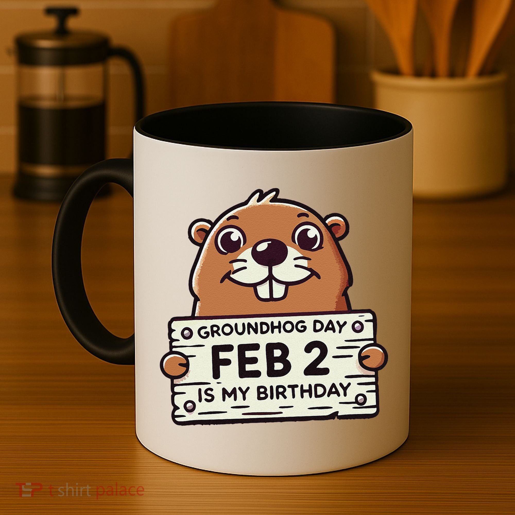 Punxsy PhilS Cute Groundhog Day February 2nd Birthday Coffee Mug
