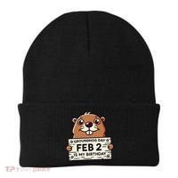 Punxsy PhilS Cute Groundhog Day February 2nd Birthday Beanie thumb 0