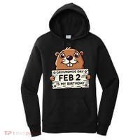 Punxsy PhilS Cute Groundhog Day February 2nd Birthday Women's Hoodie thumb 0