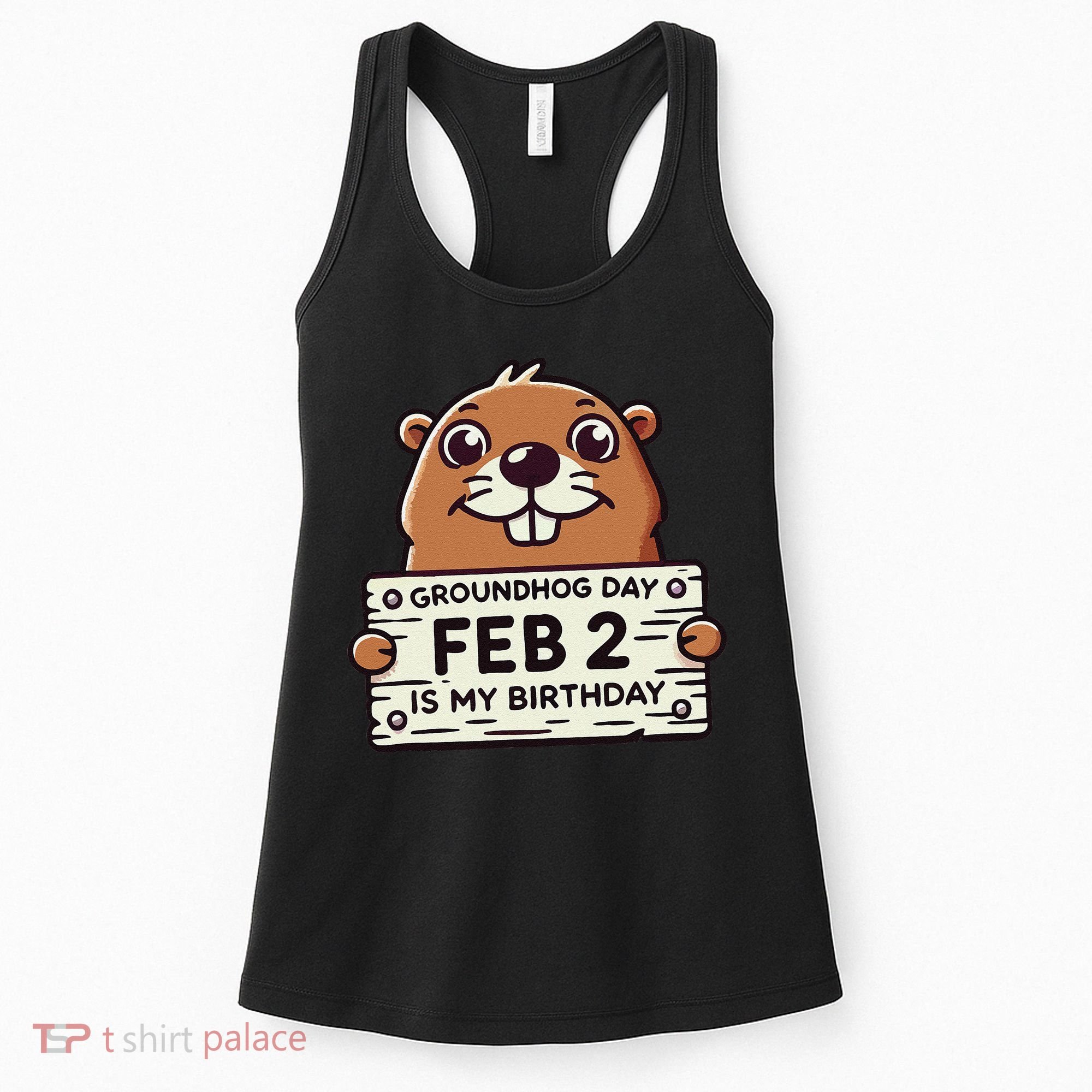Punxsy PhilS Cute Groundhog Day February 2nd Birthday Women's Tank Top