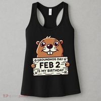 Punxsy PhilS Cute Groundhog Day February 2nd Birthday Women's Tank Top thumb 3