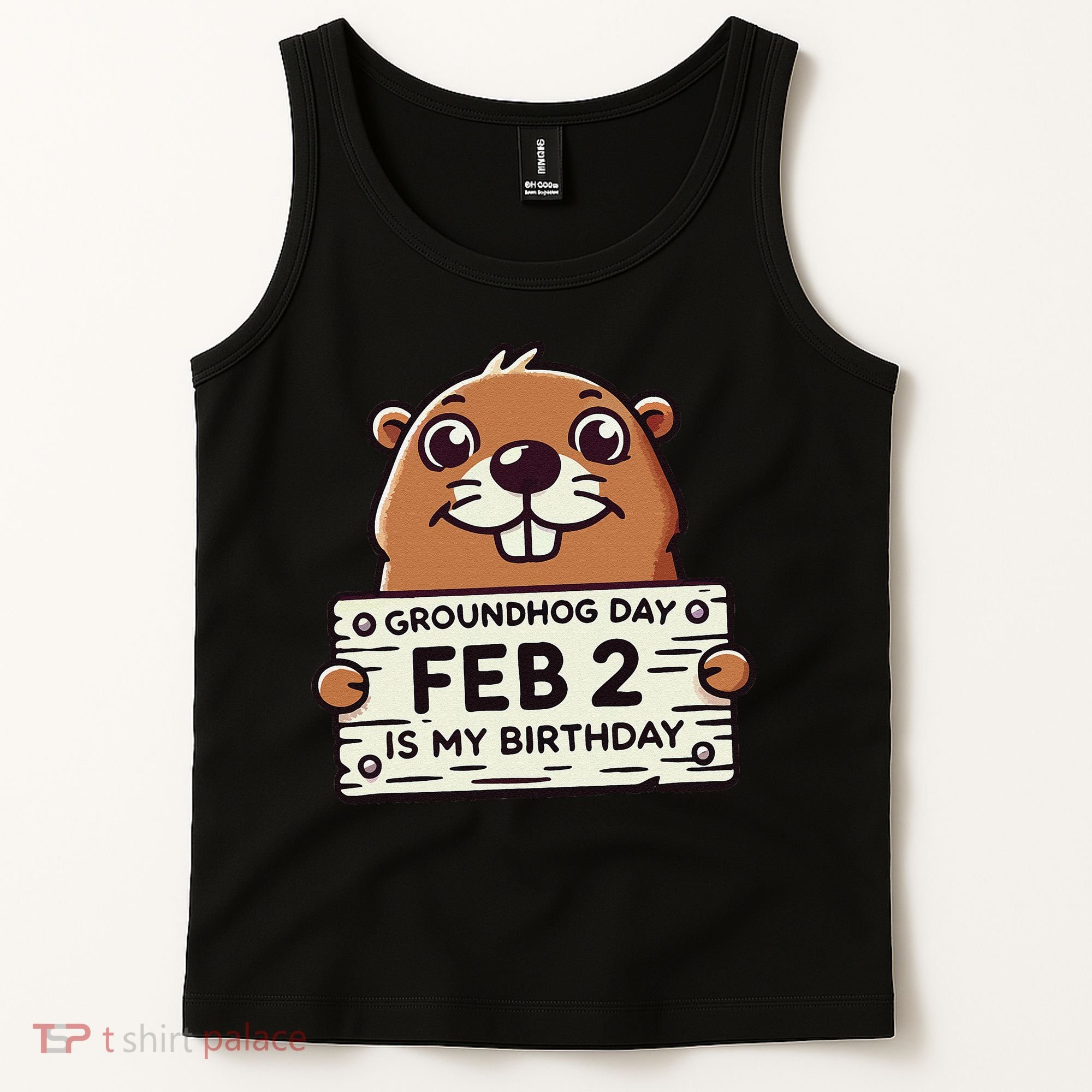 Punxsy PhilS Cute Groundhog Day February 2nd Birthday Tank Top
