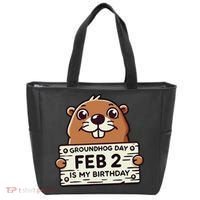 Punxsy PhilS Cute Groundhog Day February 2nd Birthday Tote Bag thumb 0