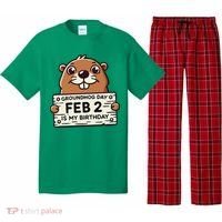 Punxsy PhilS Cute Groundhog Day February 2nd Birthday Pajama Set thumb 0