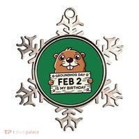 Punxsy PhilS Cute Groundhog Day February 2nd Birthday Ornament thumb 0