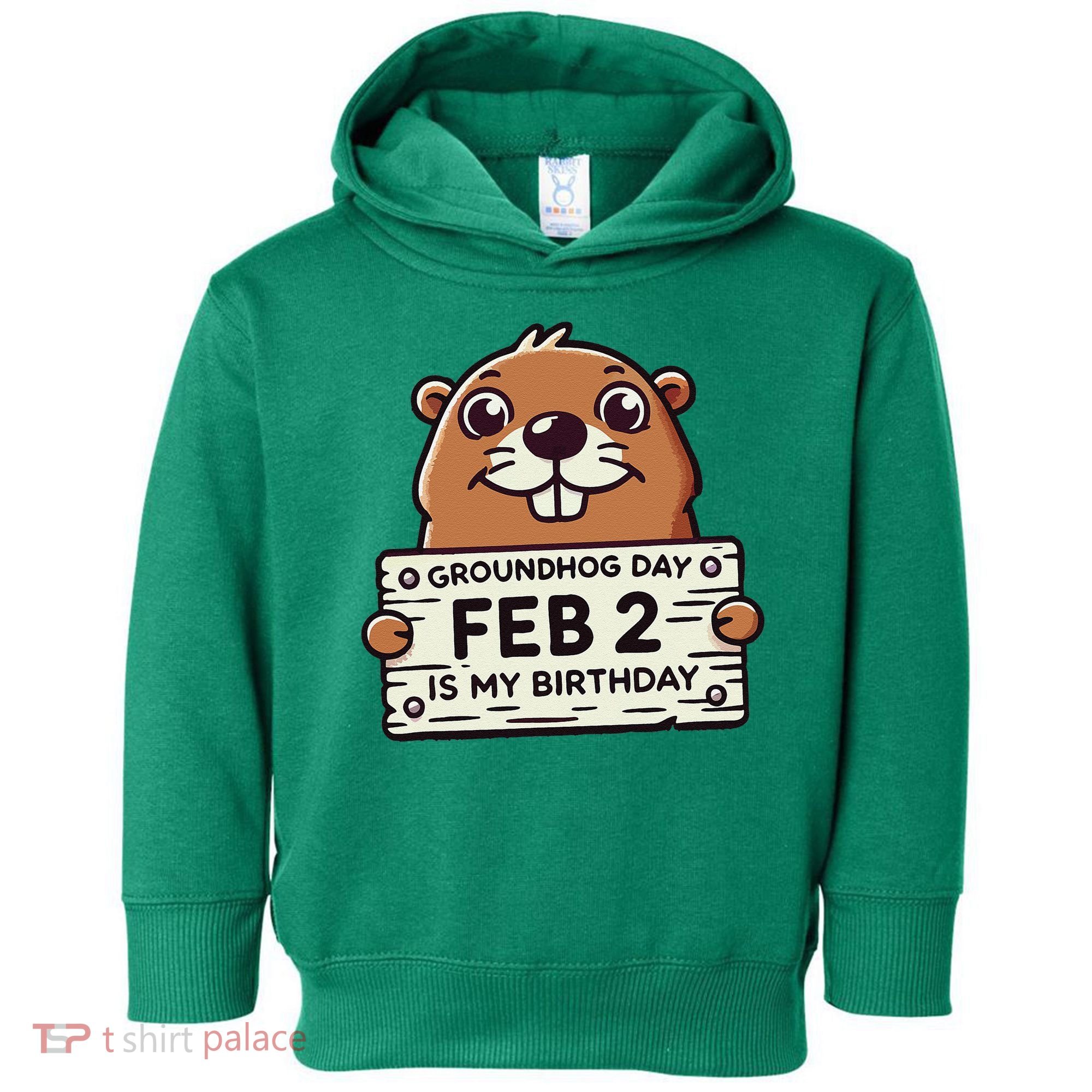 Punxsy PhilS Cute Groundhog Day February 2nd Birthday Toddler Hoodie