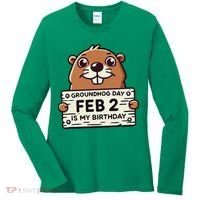 Punxsy PhilS Cute Groundhog Day February 2nd Birthday Women's Long Sleeve Shirt thumb 0