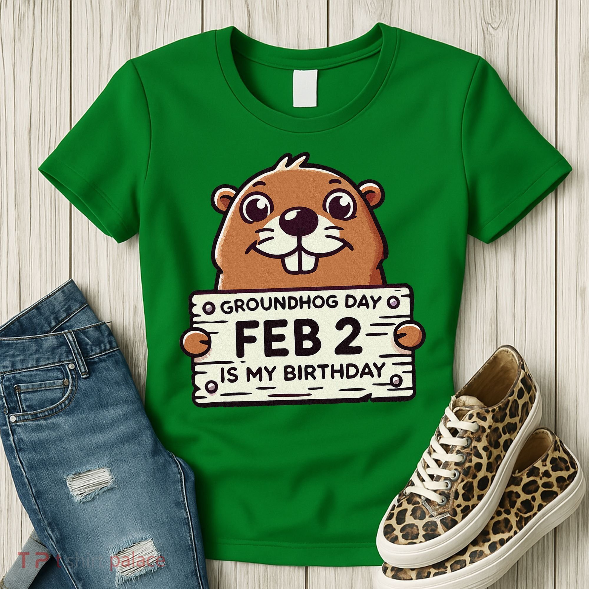 Punxsy PhilS Cute Groundhog Day February 2nd Birthday Women's T-Shirt