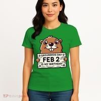 Punxsy PhilS Cute Groundhog Day February 2nd Birthday Women's T-Shirt thumb 4