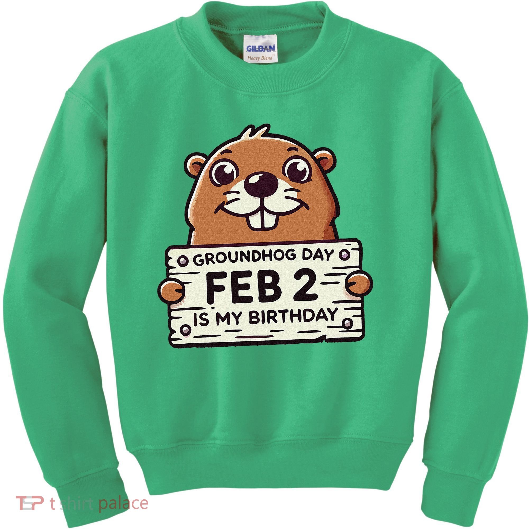 Punxsy PhilS Cute Groundhog Day February 2nd Birthday Kids Sweatshirt