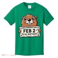 Punxsy PhilS Cute Groundhog Day February 2nd Birthday Kids T-Shirt thumb 0