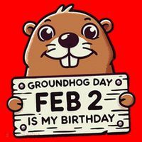 Punxsy PhilS Cute Groundhog Day February 2nd Birthday Santa Hat thumb 1