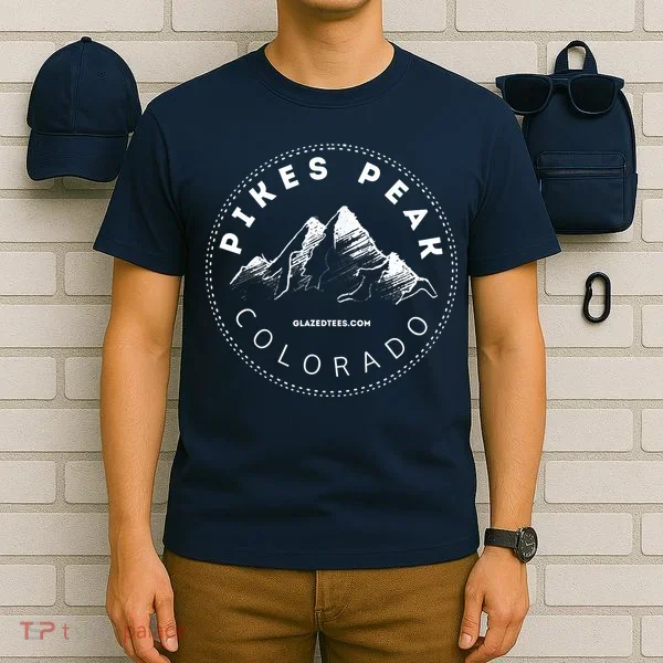 Pikes Peak Colorado Mountain Adventure T-Shirt