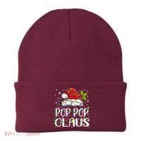 Pop Pop Claus Christmas Lights Pajama Family Matching Beanie thumb 0