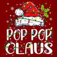 Pop Pop Claus Christmas Lights Pajama Family Matching Baby Bodysuit thumb 2