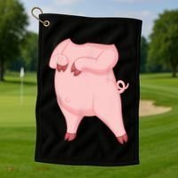 Pig Pig Costume Golf Towel thumb 1
