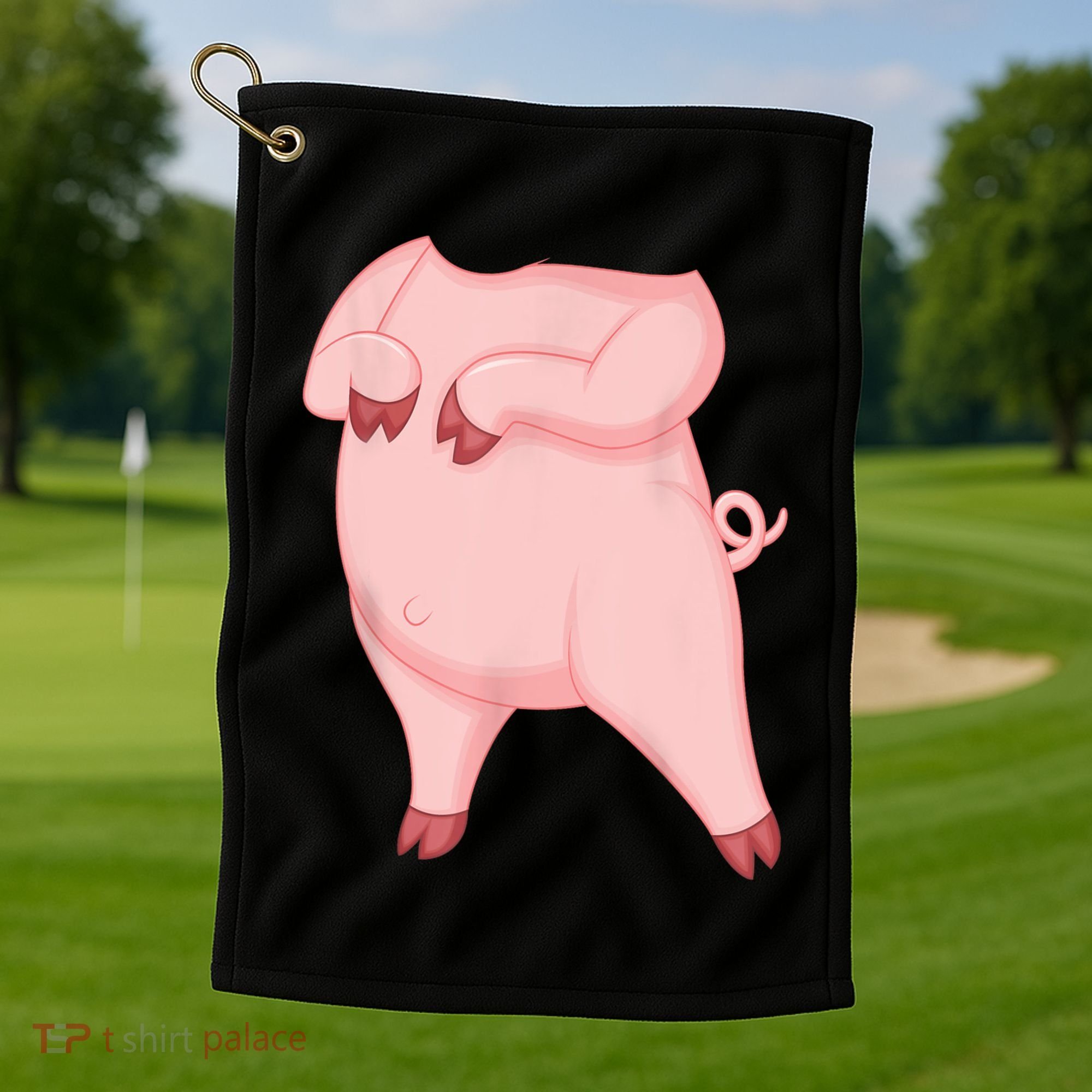Pig Pig Costume Golf Towel