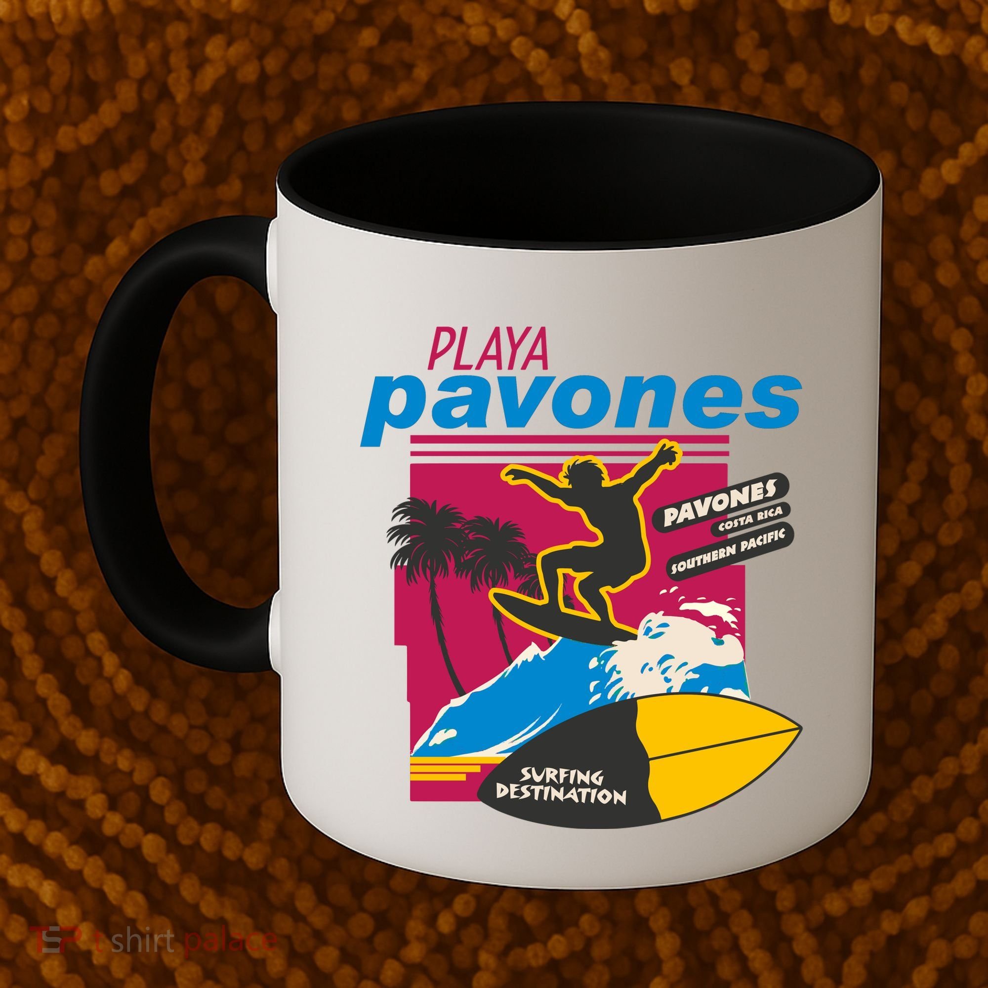 Playa Pavones Costa Rica Surfer Coffee Mug