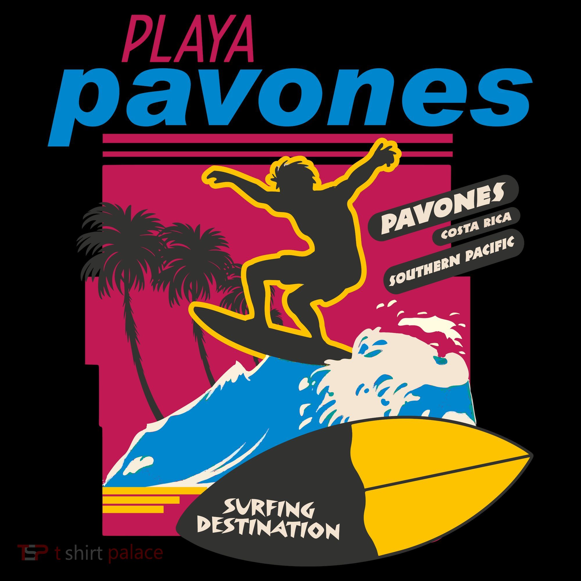 Playa Pavones Costa Rica Surfer Ornament