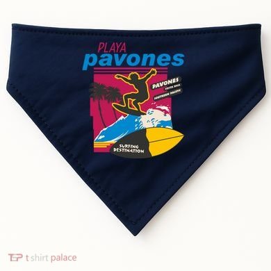 Playa Pavones Costa Rica Surfer USA-Made Doggie Bandana