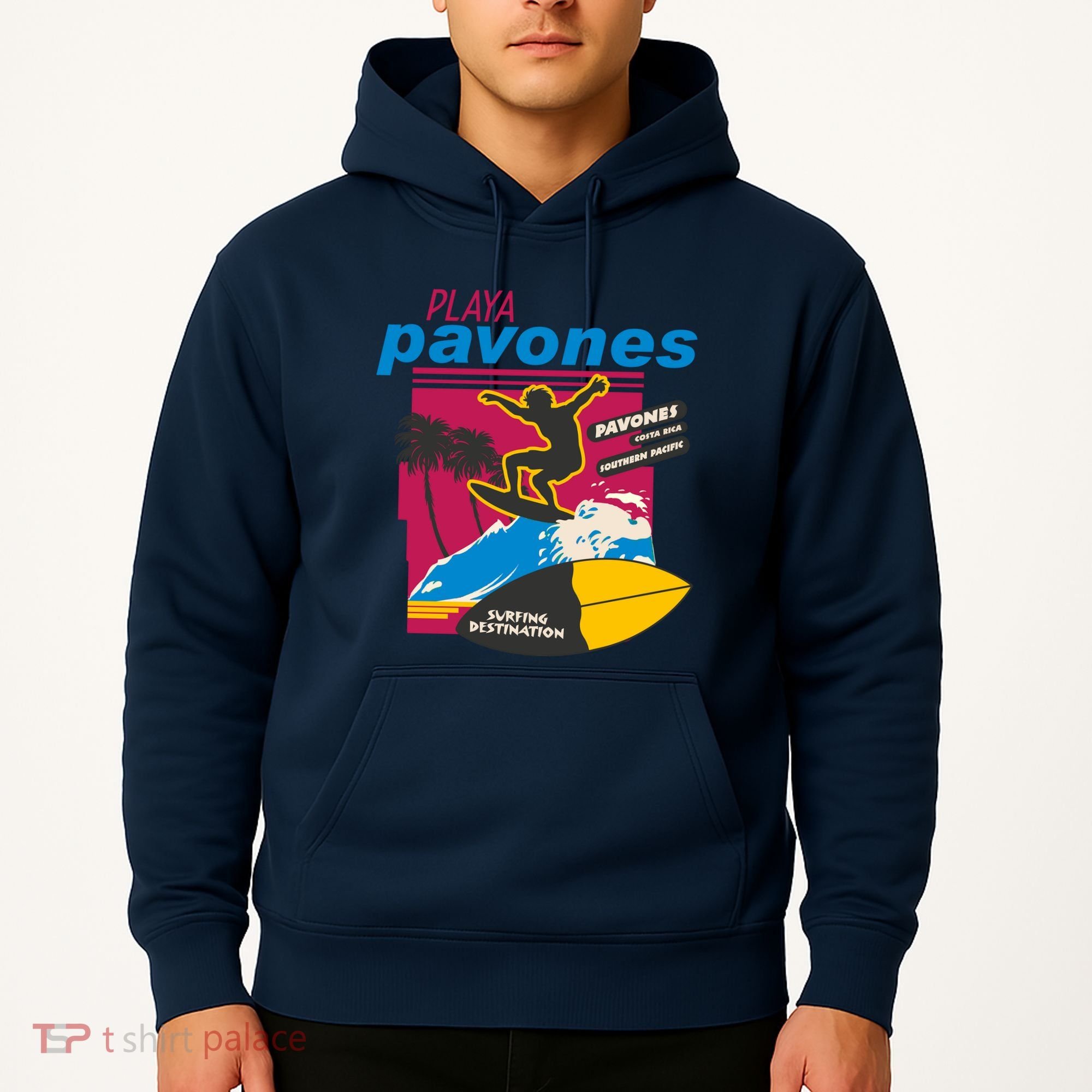 Playa Pavones Costa Rica Surfer Hoodie