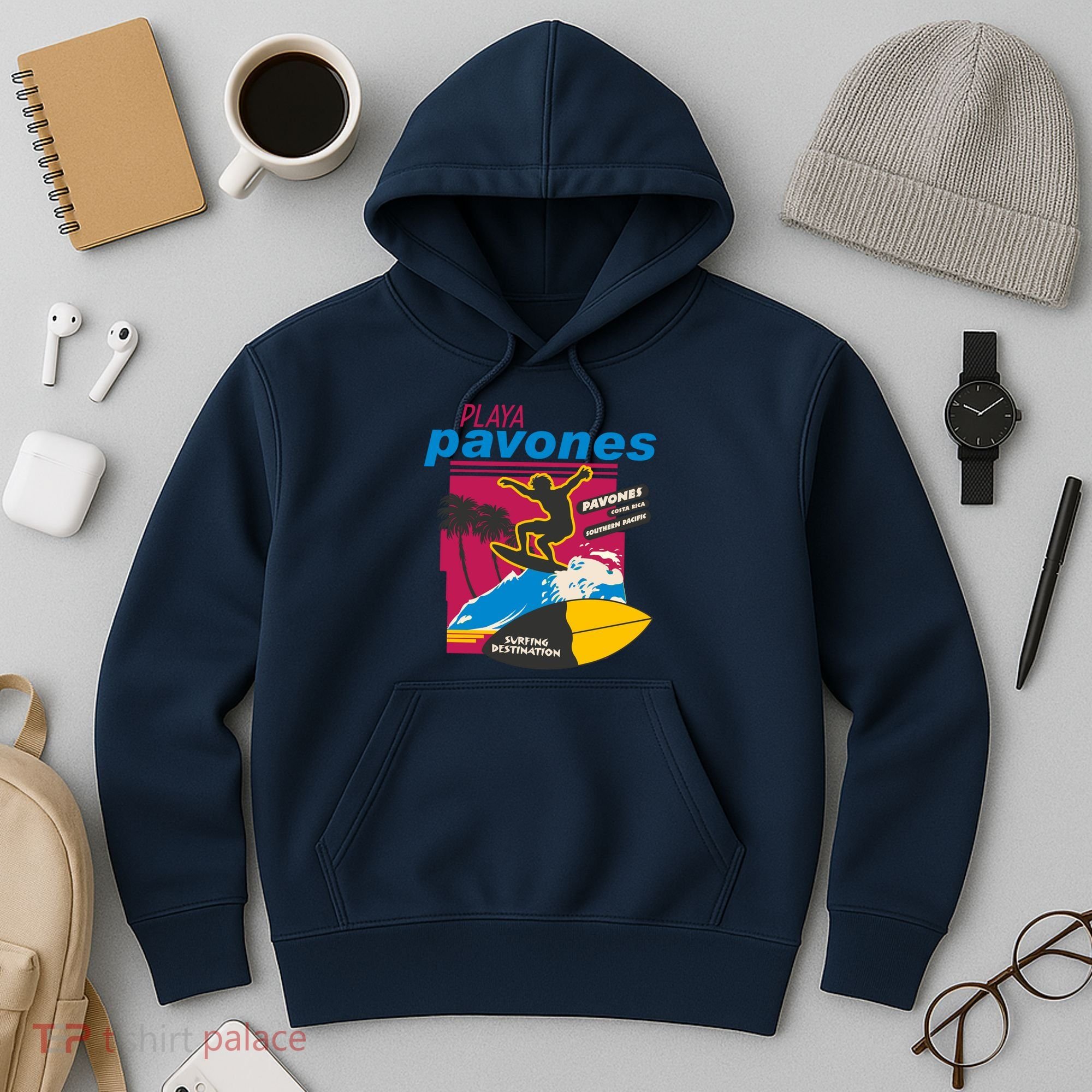 Playa Pavones Costa Rica Surfer Hoodie