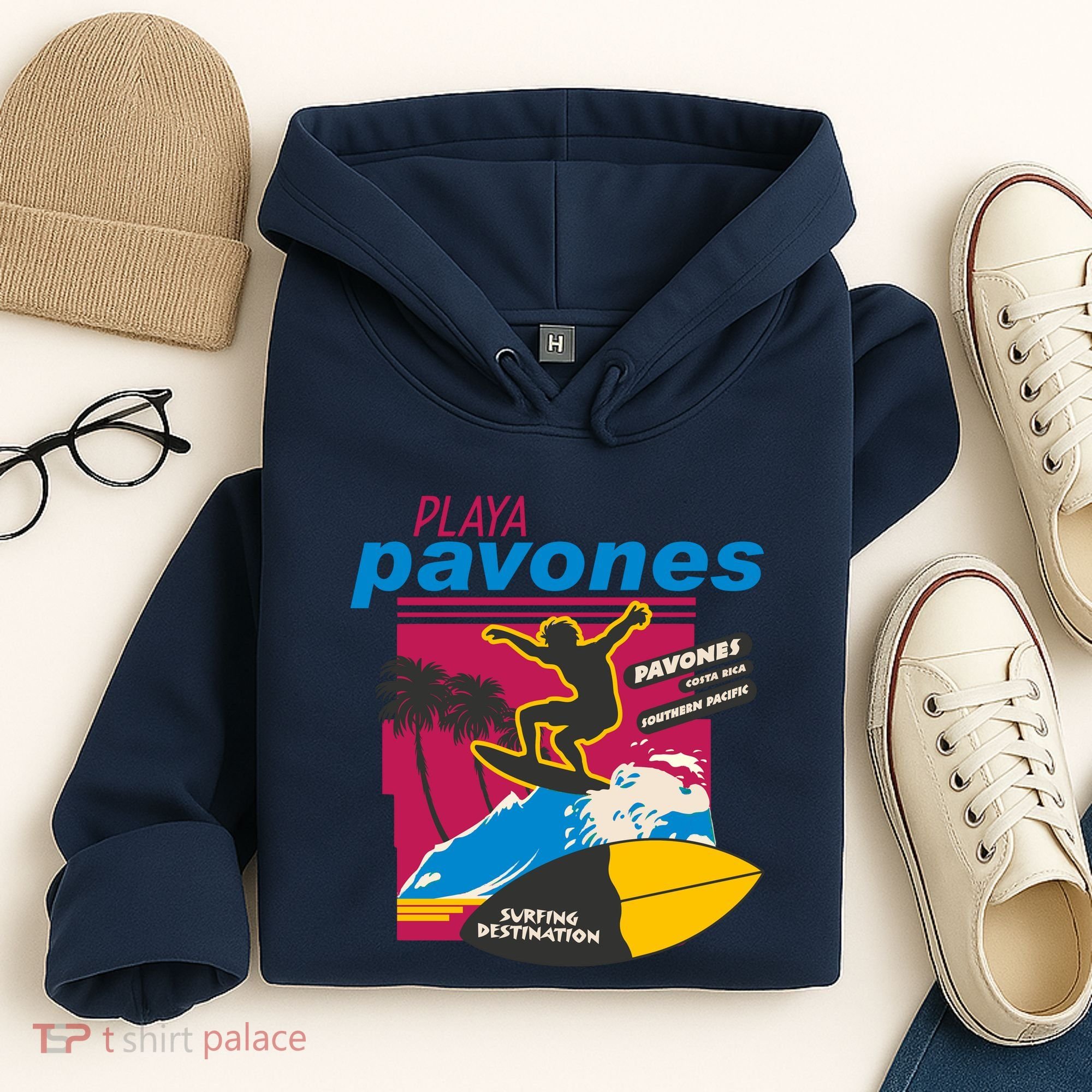 Playa Pavones Costa Rica Surfer Hoodie