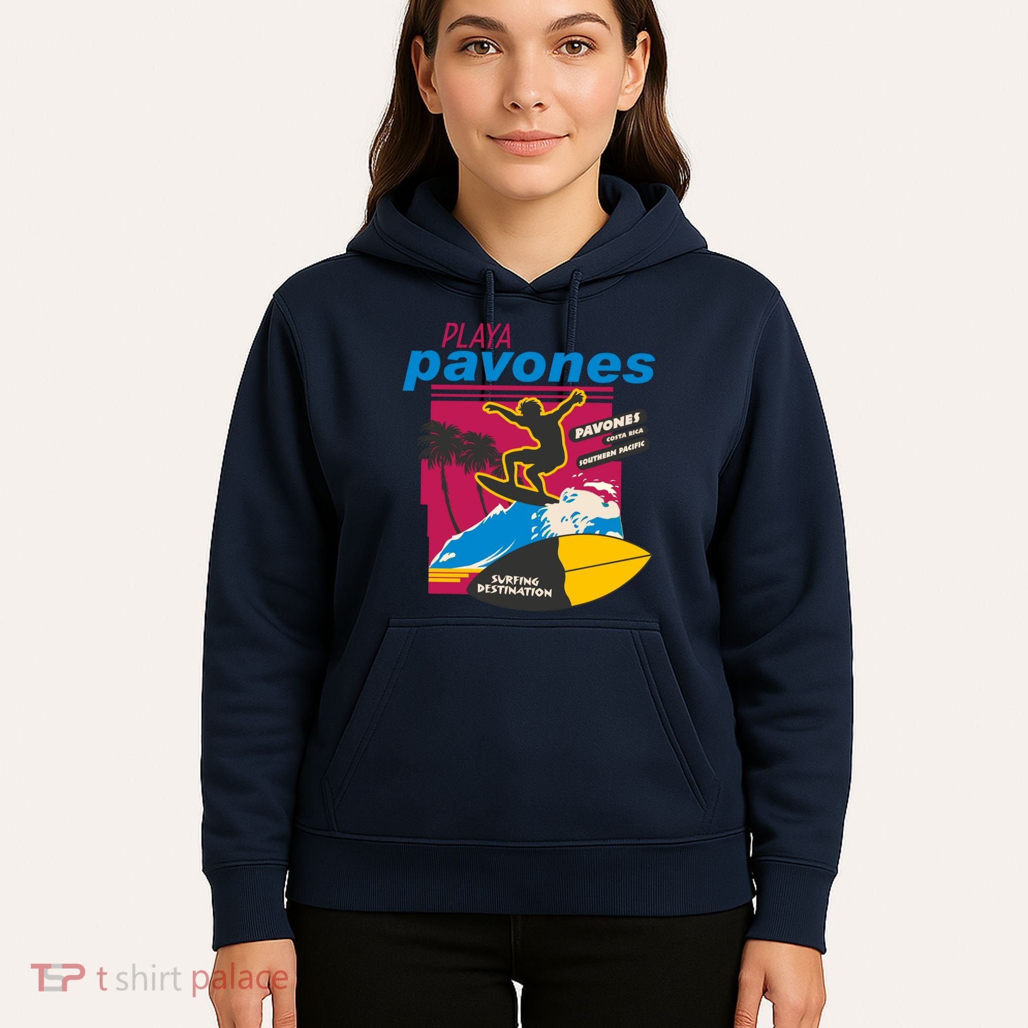 Playa Pavones Costa Rica Surfer Hoodie