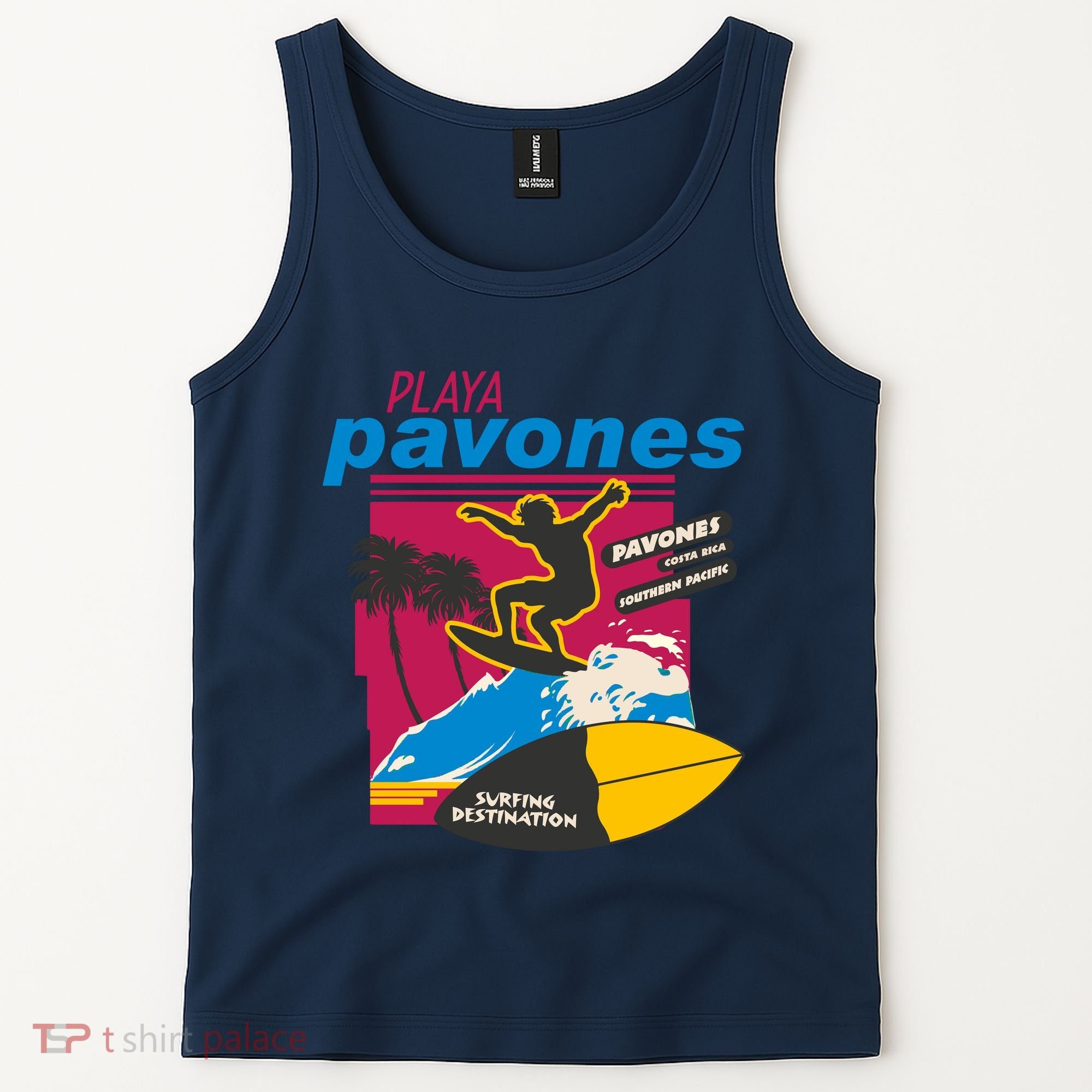 Playa Pavones Costa Rica Surfer Tank Top