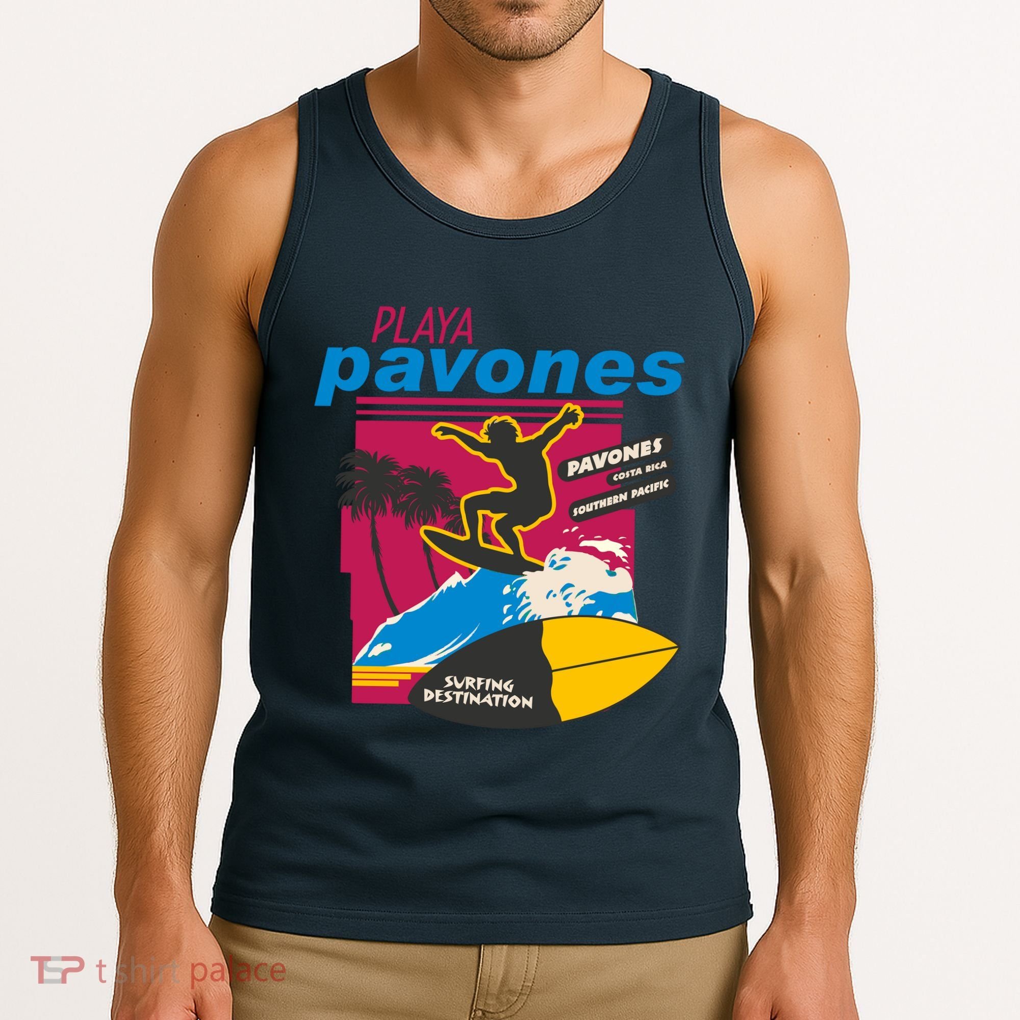Playa Pavones Costa Rica Surfer Tank Top