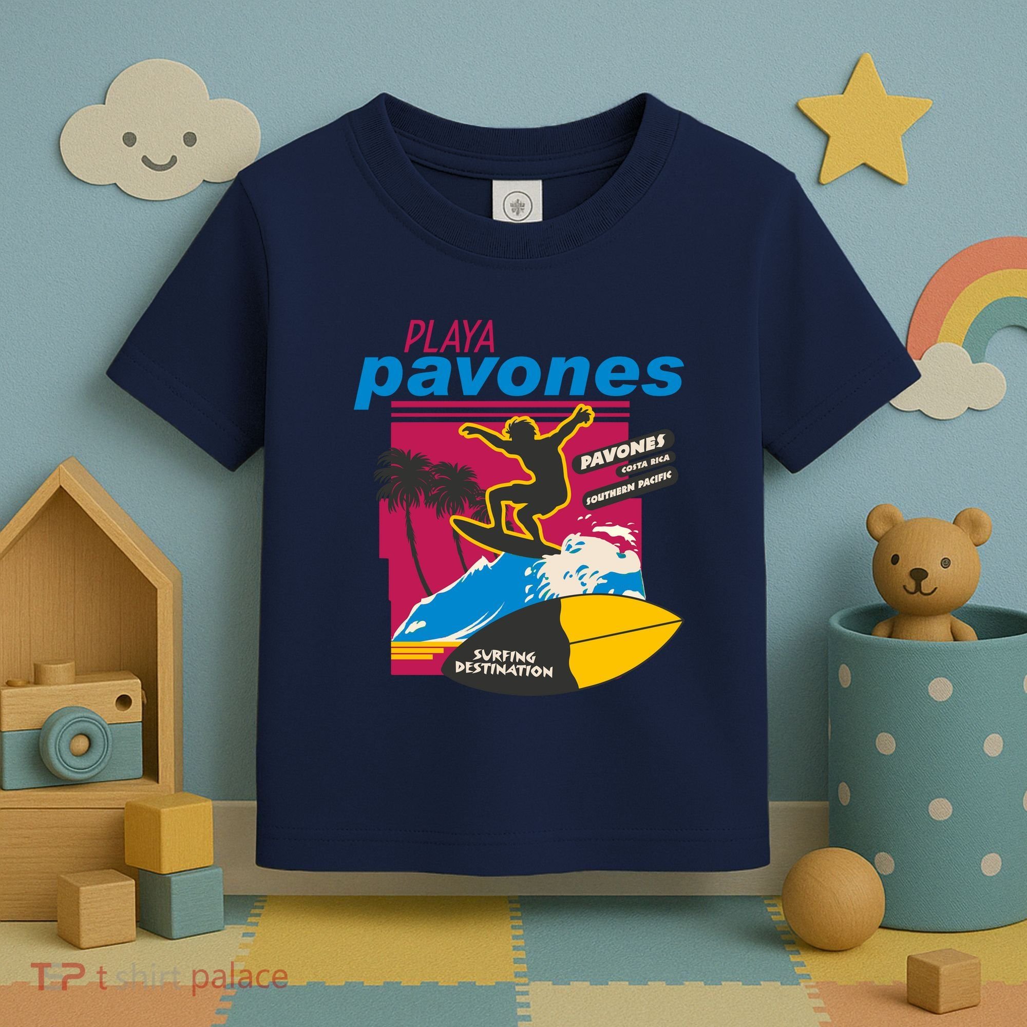 Playa Pavones Costa Rica Surfer Toddler T-Shirt