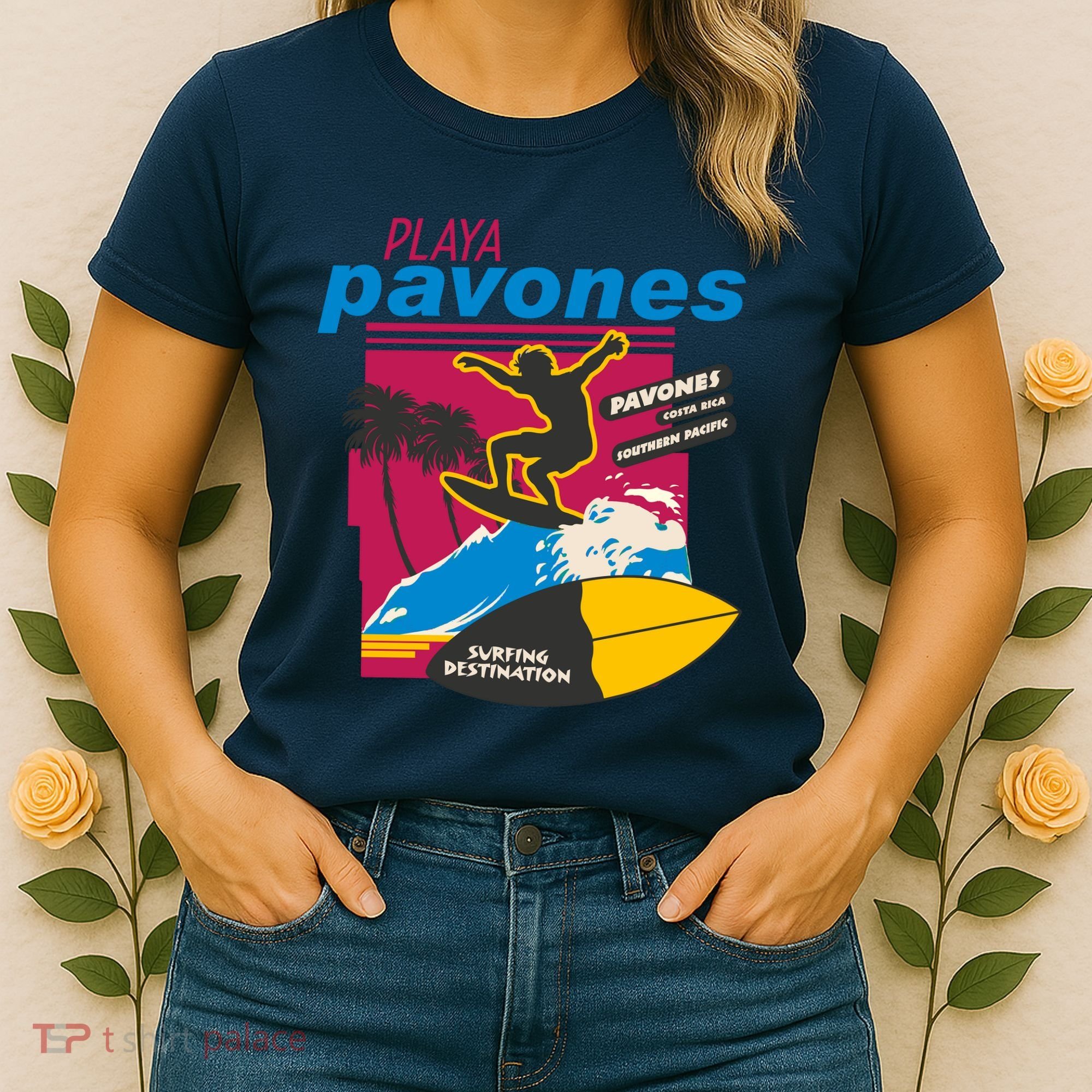 Playa Pavones Costa Rica Surfer Women's T-Shirt