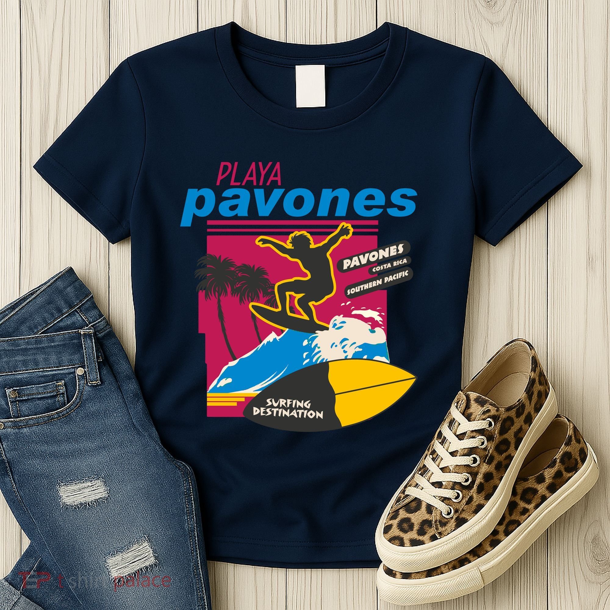 Playa Pavones Costa Rica Surfer Women's T-Shirt