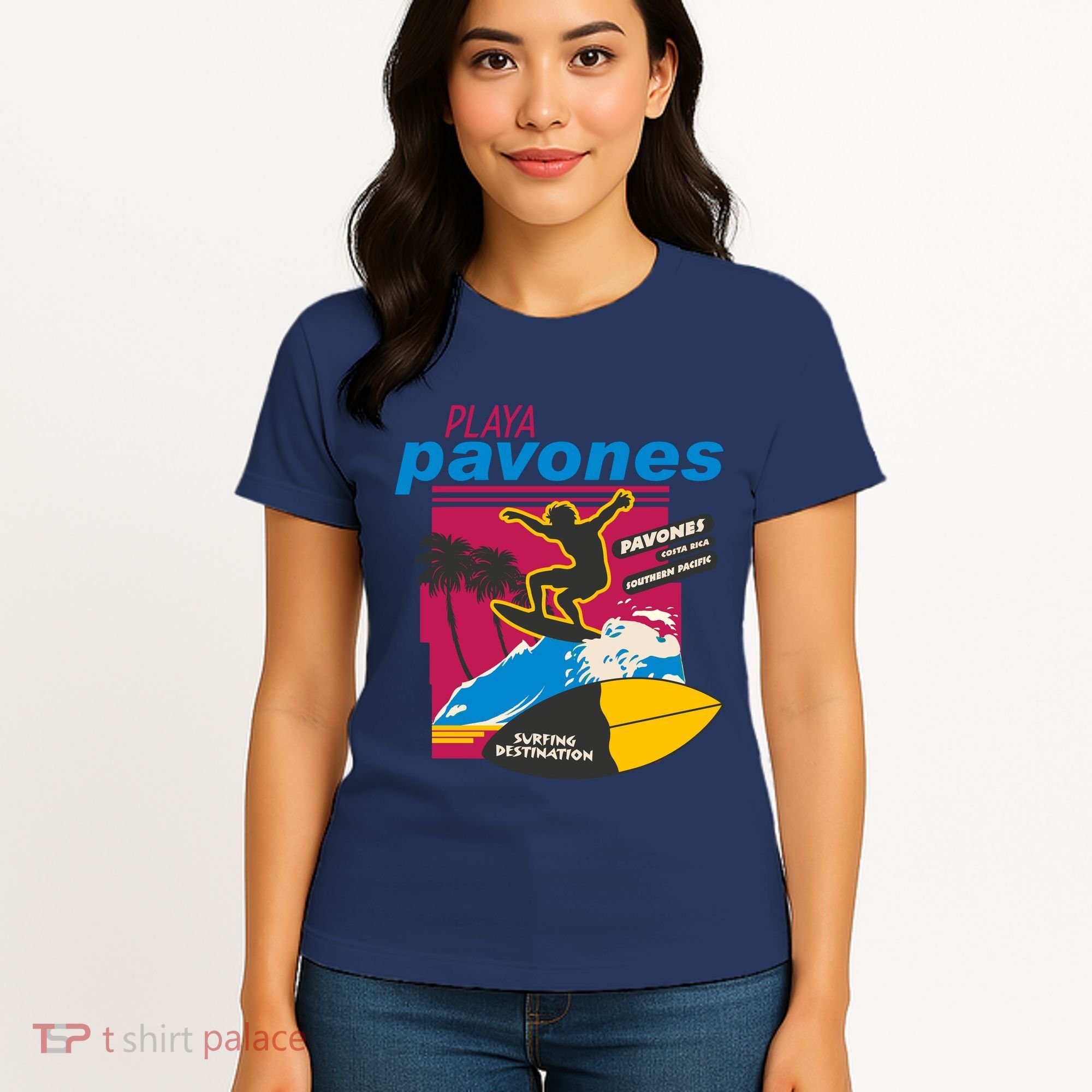 Playa Pavones Costa Rica Surfer Women's T-Shirt