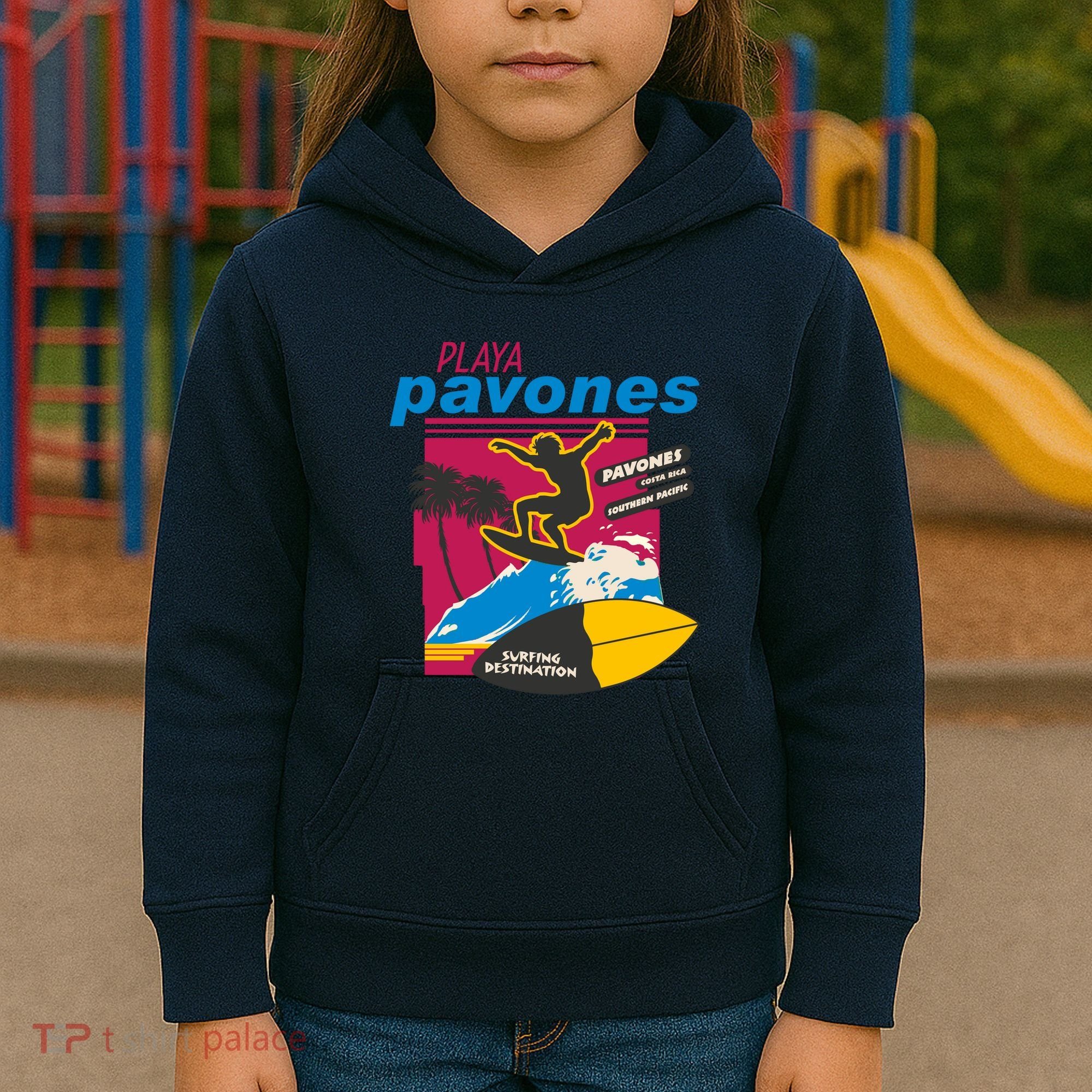 Playa Pavones Costa Rica Surfer Kids Hoodie