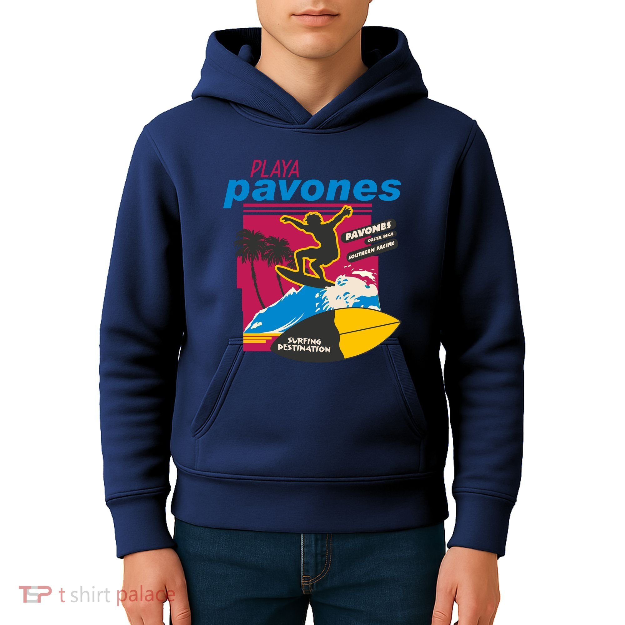 Playa Pavones Costa Rica Surfer Kids Hoodie