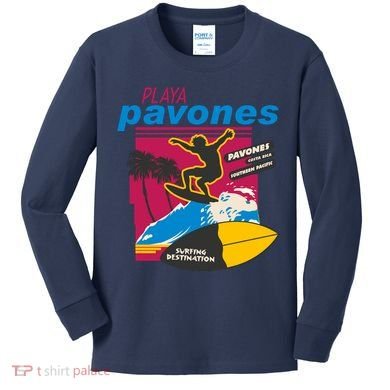 Playa Pavones Costa Rica Surfer Kids Long Sleeve Shirt