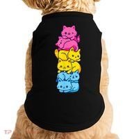 Pansexual Pride Cat LGBT Pan Flag Nonbinary Cute Cats Pile Doggie Tank thumb 0