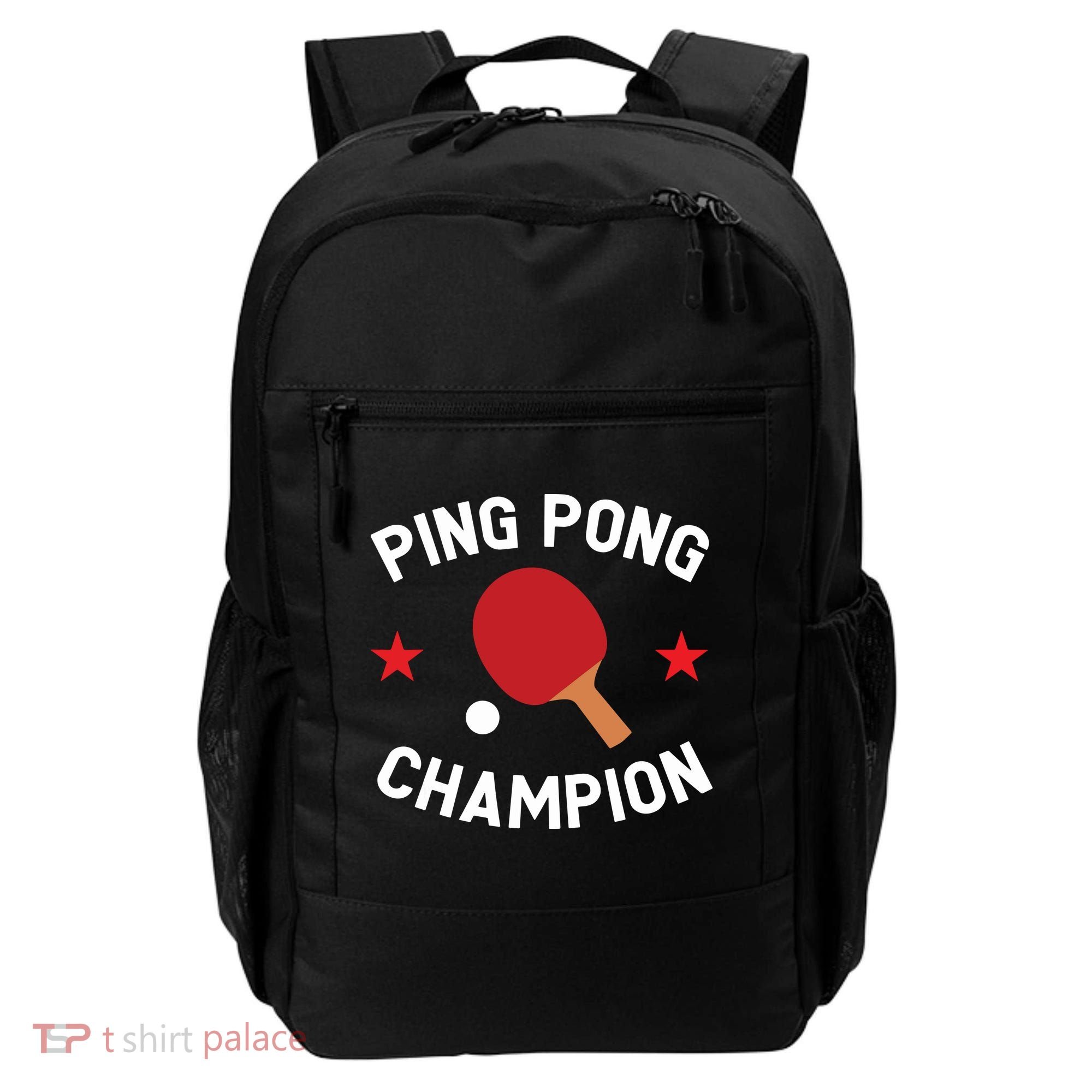 Ping Pong Champion Table Tennis Lover Gift Backpack