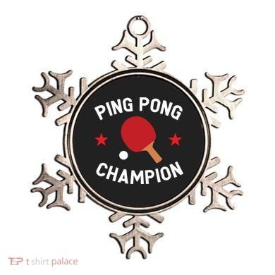 Ping Pong Champion Table Tennis Lover Gift Ornament