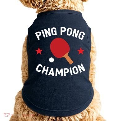 Ping Pong Champion Table Tennis Lover Gift Doggie Tank