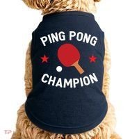 Ping Pong Champion Table Tennis Lover Gift Doggie Tank thumb 0