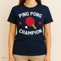 Ping Pong Champion Table Tennis Lover Gift T-Shirt thumb 4