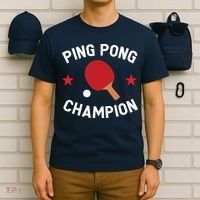 Ping Pong Champion Table Tennis Lover Gift T-Shirt thumb 6
