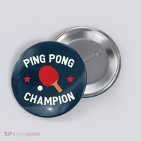 Ping Pong Champion Table Tennis Lover Gift Button thumb 0