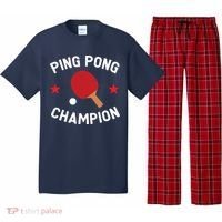 Ping Pong Champion Table Tennis Lover Gift Pajama Set thumb 0